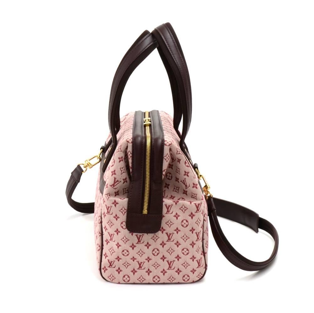 Louis Vuitton Josephine GM Red Mini Monogram Canvas Hand Bag In Good Condition In Fukuoka, Kyushu
