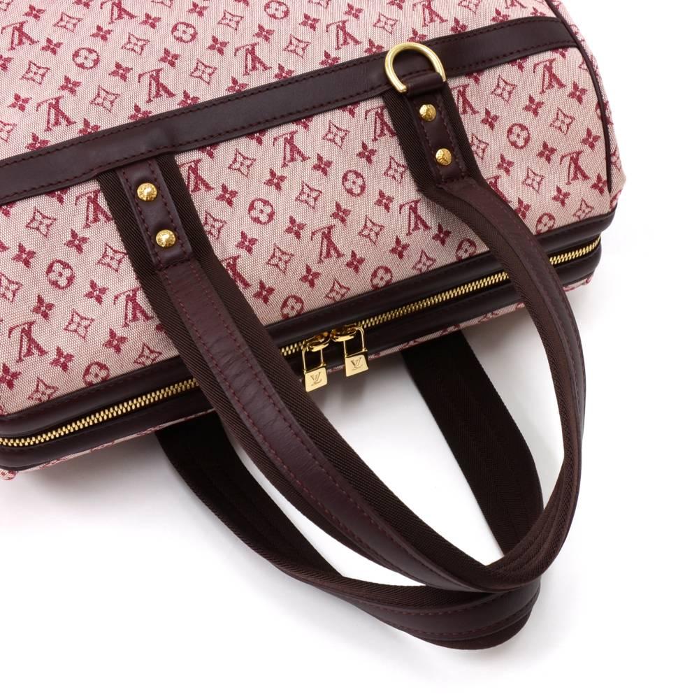 Louis Vuitton Josephine GM Red Mini Monogram Canvas Hand Bag 1