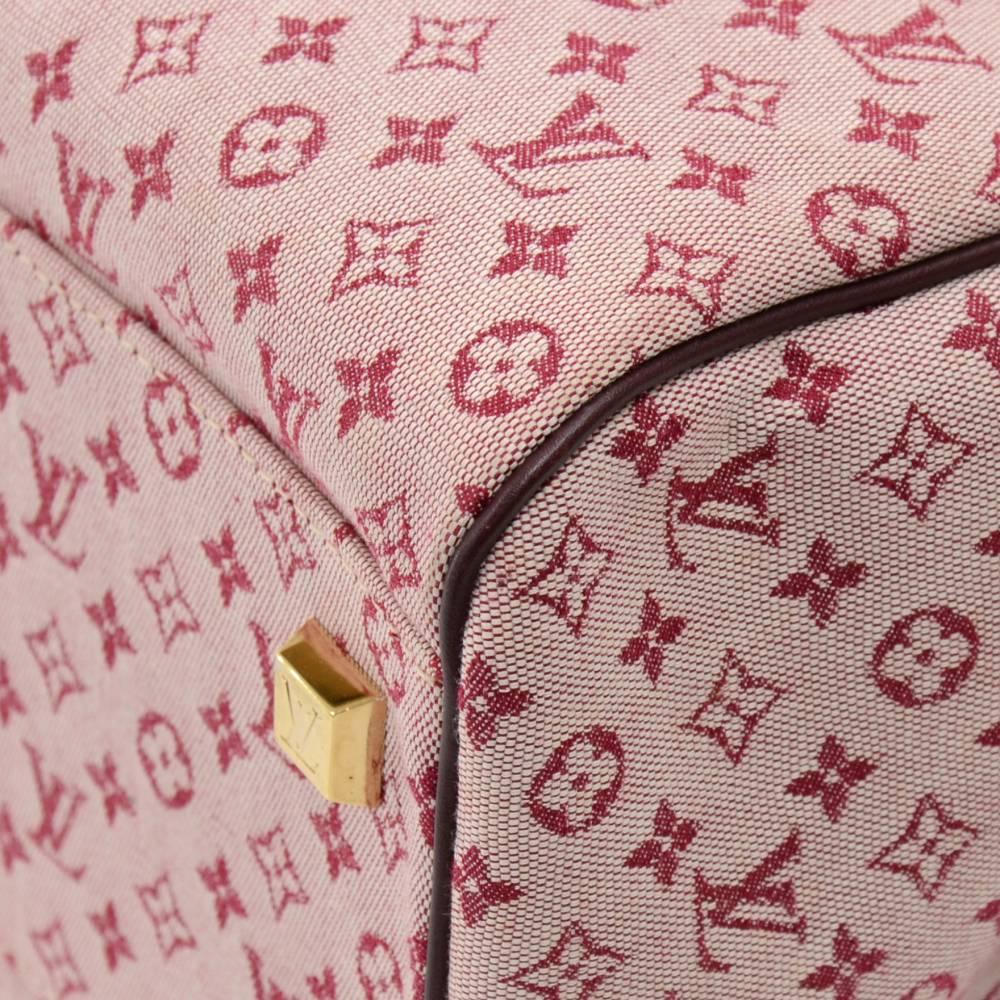 Louis Vuitton Josephine GM Red Mini Monogram Canvas Hand Bag 3