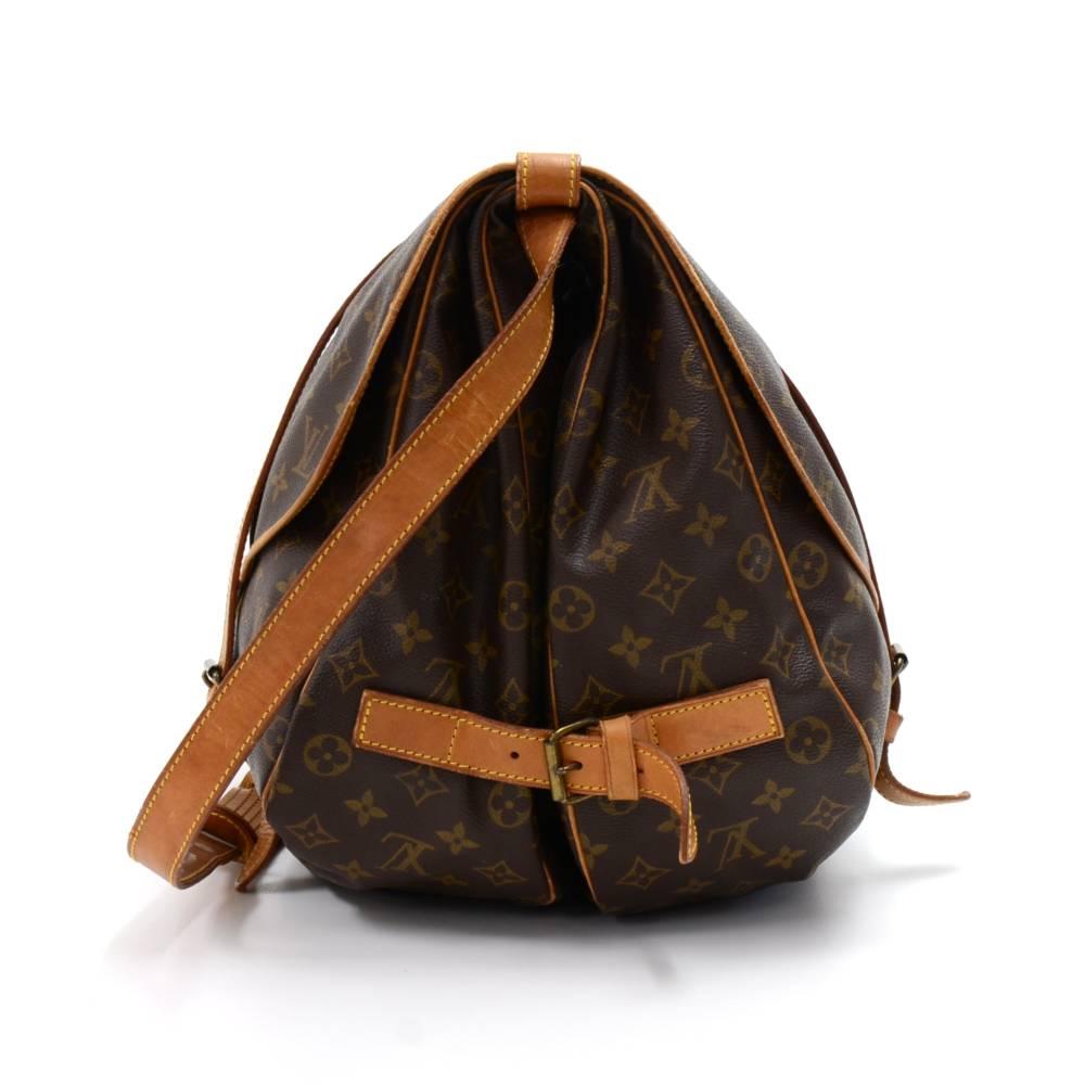 Brown Louis Vuitton Saumur 43 XL Monogram Canvas Shoulder Bag