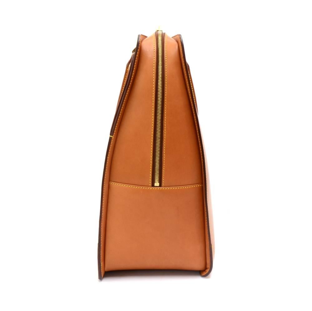 Louis Vuitton Negev GM Caramel Brown Nomade Leather Travel Tote Bag In Good Condition In Fukuoka, Kyushu
