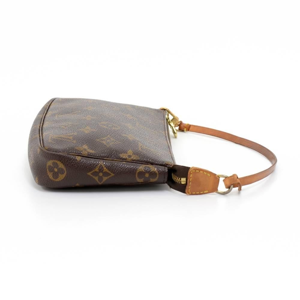 Black Louis Vuitton Pochette Accessories Monogram Canvas  Pochette Bag