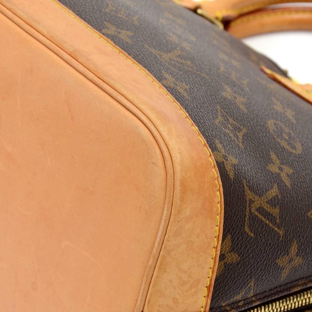 Louis Vuitton Alma Monogram Canvas Hand Bag + Strap 2