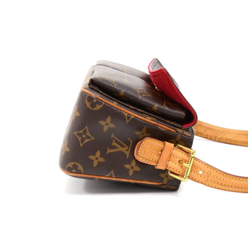 Brown Louis Vuitton Viva Cite MM Monogram Canvas Shoulder Hand Bag For Sale