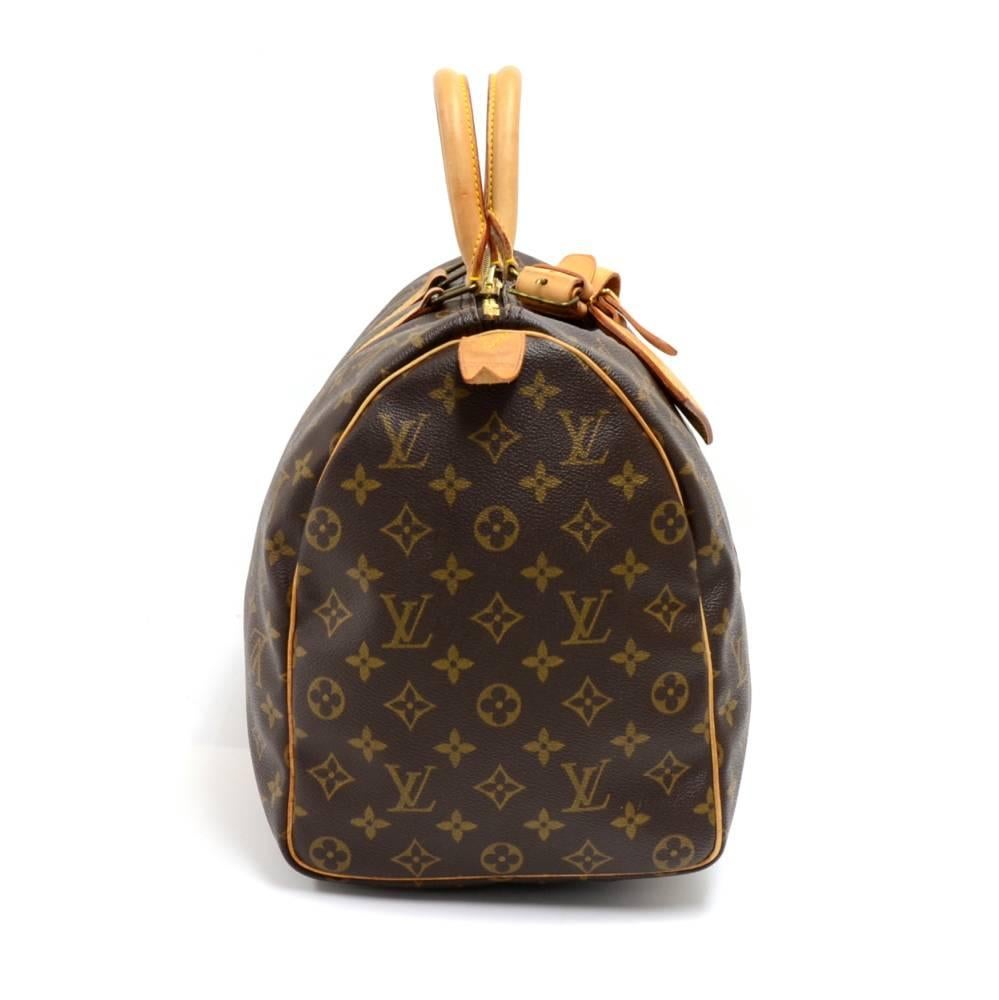 Louis Vuitton Vintage Keepall 45 Monogram Canvas Duffle Travel Bag In Good Condition In Fukuoka, Kyushu