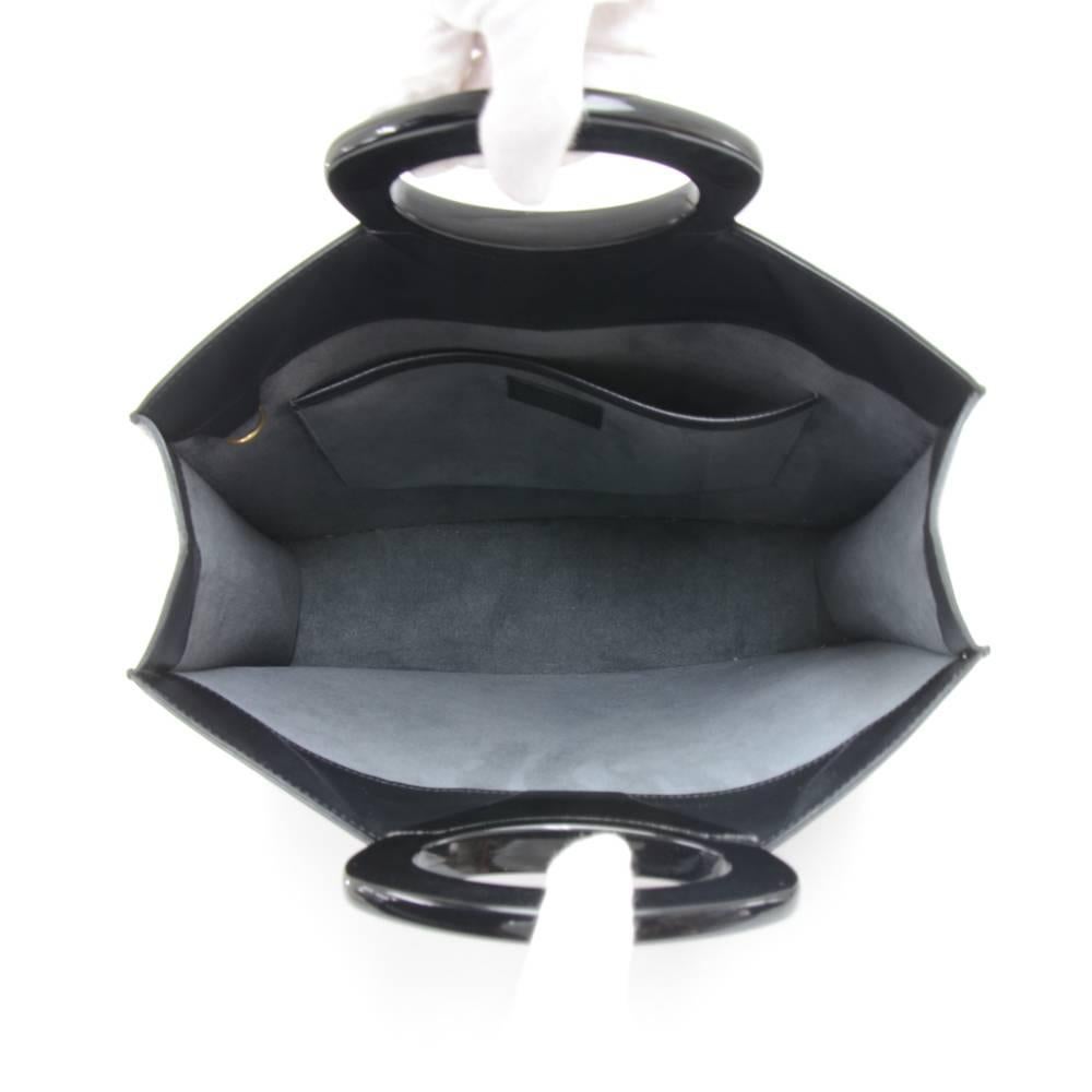 Louis Vuitton Vintage Ombre Black Epi Leather Tote Handbag 4