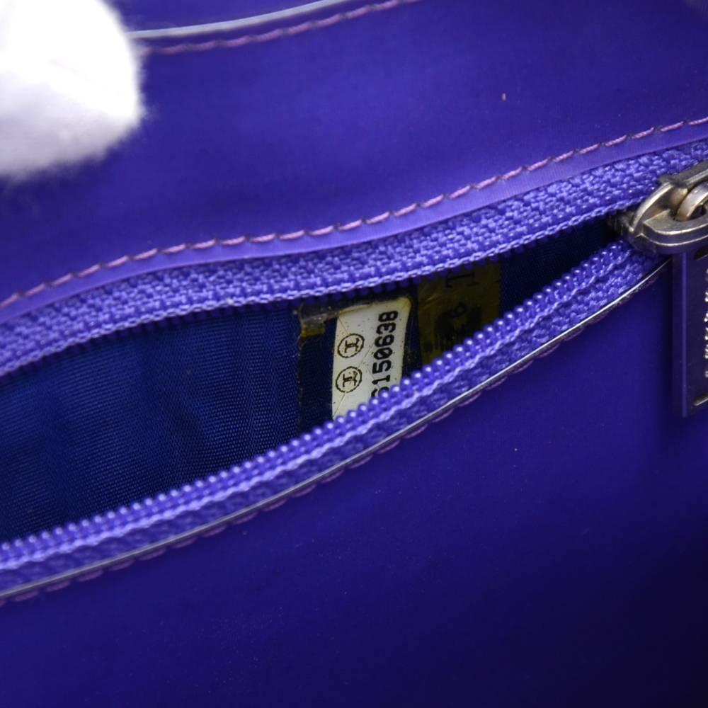Chanel Holographic Purple Vinyl Chain Shoulder Bag 1
