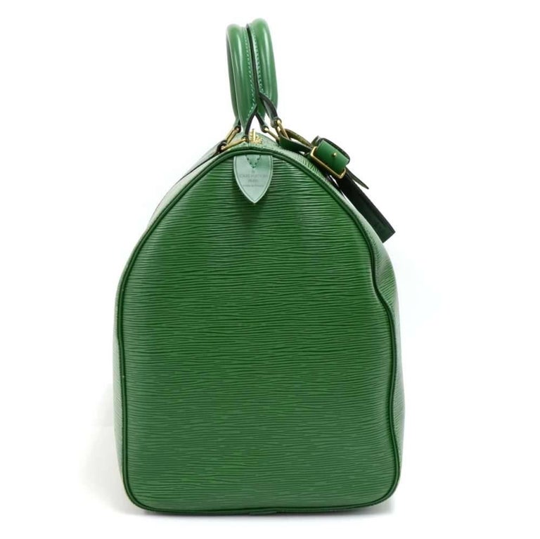 Vintage Louis Vuitton Keepall 50 Green Epi Leather Travel Bag at 1stDibs