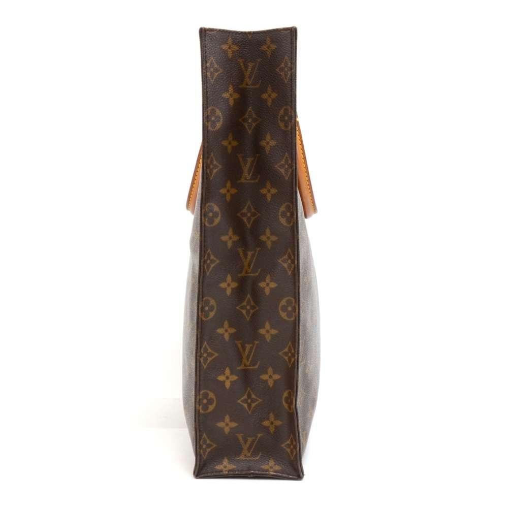 Black Louis Vuitton Sac Plat Monogram Canvas Tote Hand Bag
