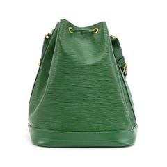 Vintage Louis Vuitton Noe Large Green Epi Leather Shoulder Bag