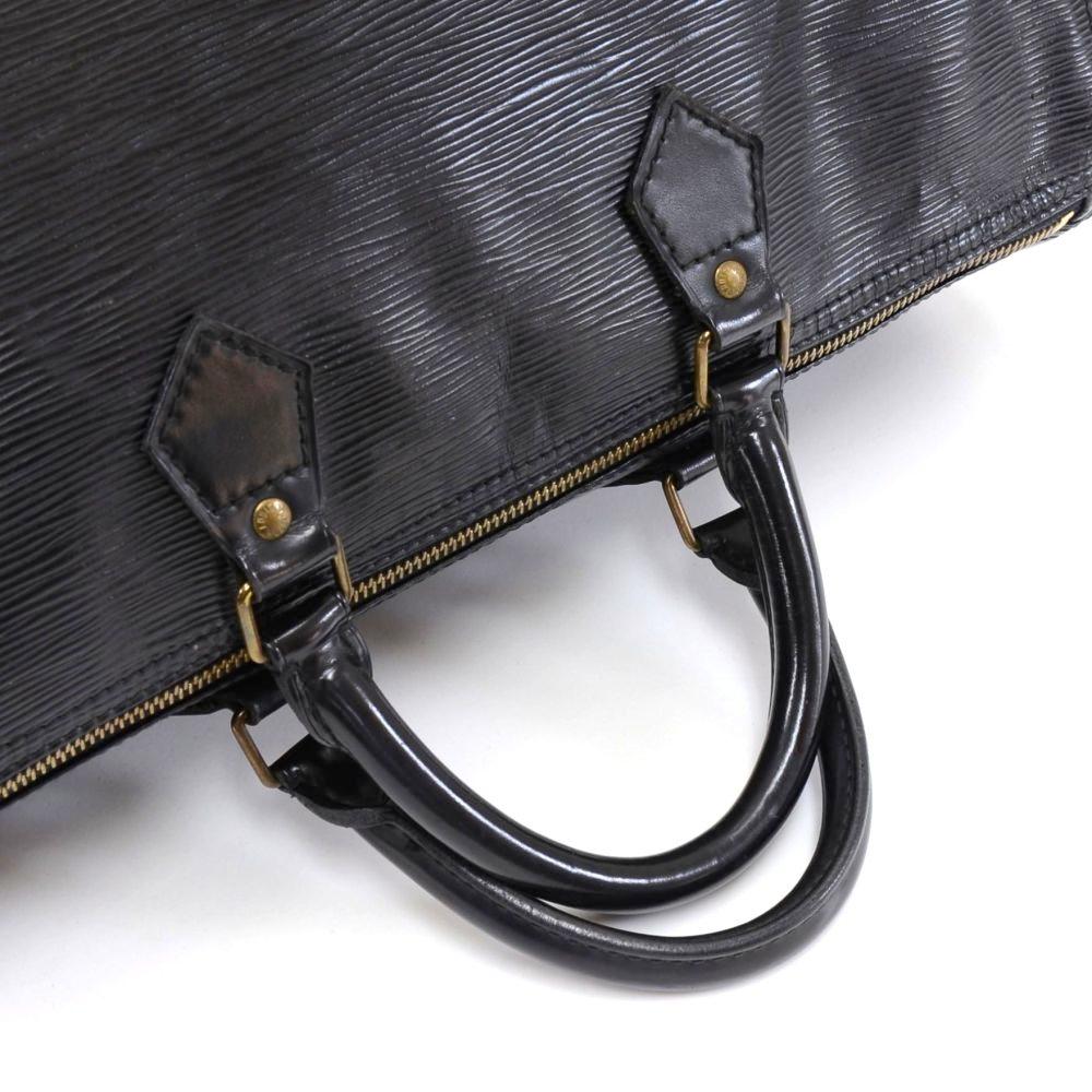 Vintage Louis Vuitton Speedy 35 Black Epi Leather City Hand Bag 2