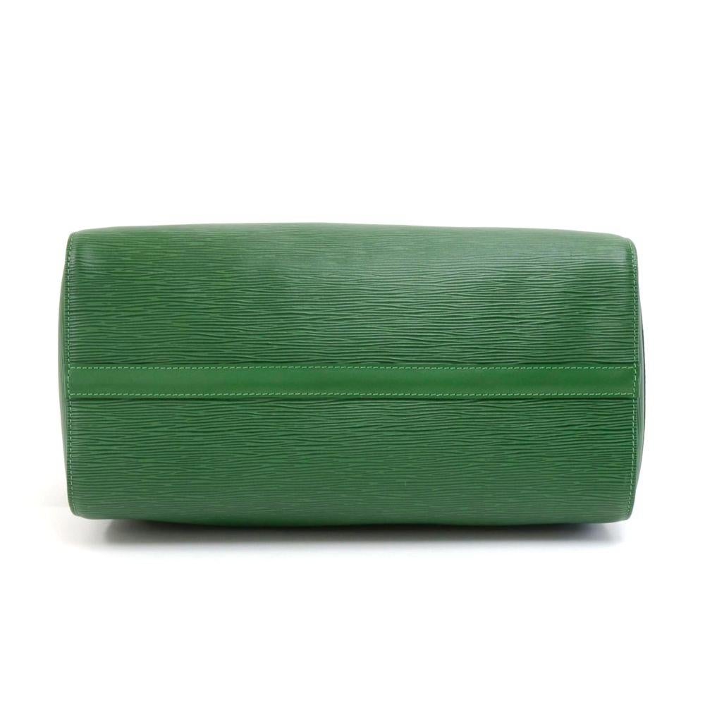 Vintage Louis Vuitton Speedy 35 Green Epi Leather City Hand Bag 1