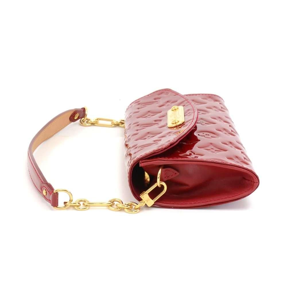 Women's Louis Vuitton Sunset Boulevard Red Vernis Leather Wallet Clutch