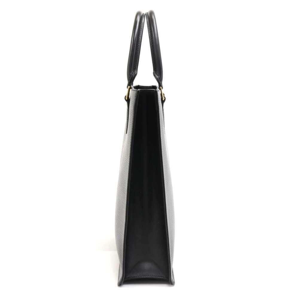 Louis Vuitton Sac Plat PM Black Epi Leather Hand Bag In Good Condition In Fukuoka, Kyushu