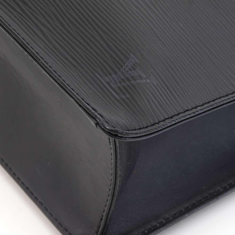 Louis Vuitton Sac Plat PM Black Epi Leather Hand Bag 3