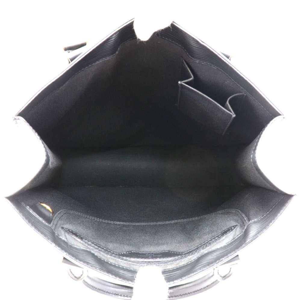 Louis Vuitton Sac Plat PM Black Epi Leather Hand Bag 5