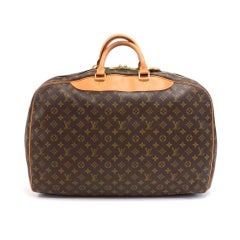 Vintage Louis Vuitton Alize Monogram Canvas Garment Travel Bag + Strap