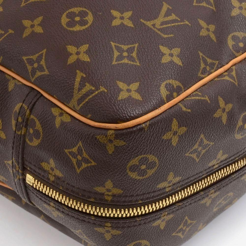 Vintage Louis Vuitton Alize Monogram Canvas Garment Travel Bag + Strap 2