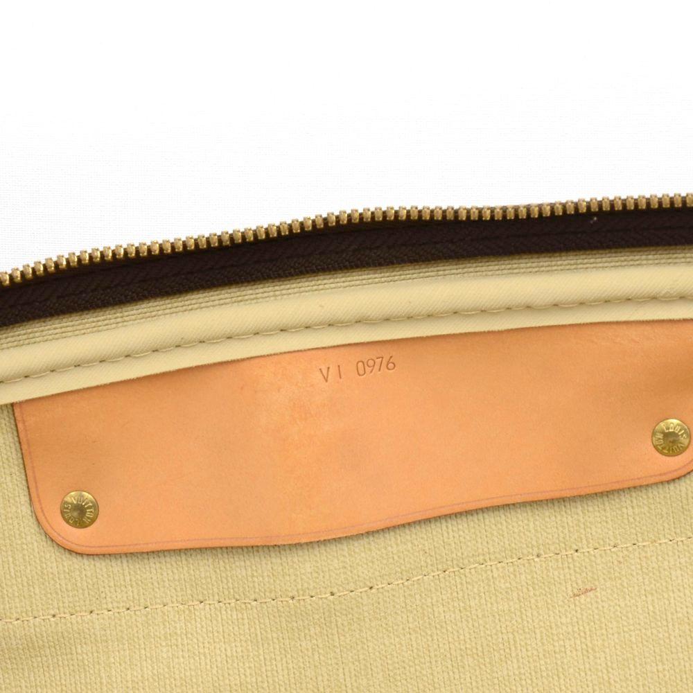 Vintage Louis Vuitton Alize Monogram Canvas Garment Travel Bag + Strap 3
