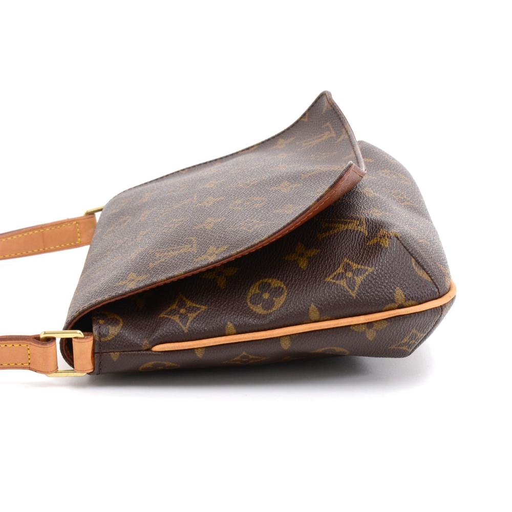 Black Louis Vuitton Musette Tango Monogram Canvas Shoulder Bag For Sale