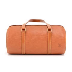 Vintage Louis Vuitton Soufflot Cipango Gold Epi leather bag + pouch