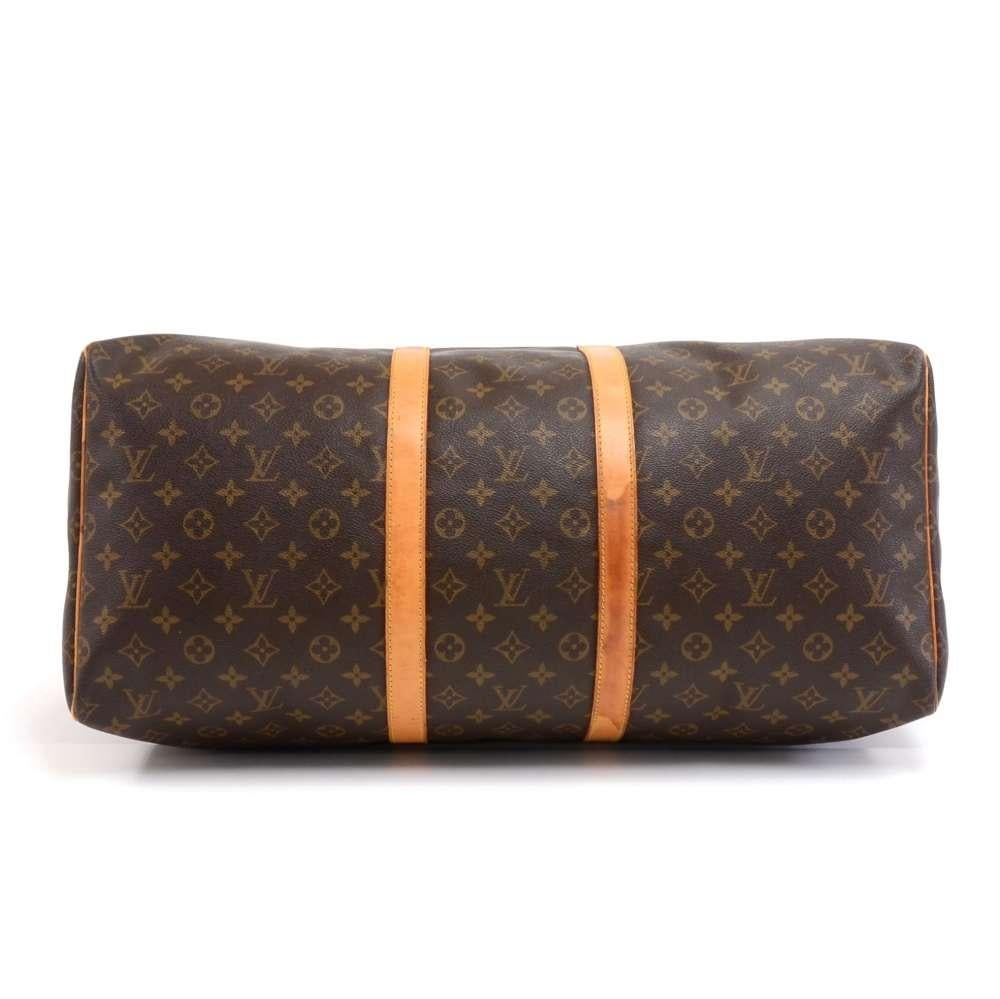 Women's or Men's Louis Vuitton Keepall 55 Monogram Canvas Duffle Travel Bag