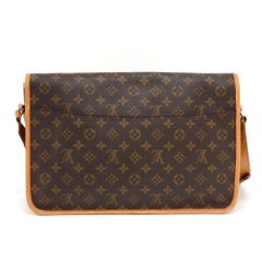 LM965 Vintage Louis Vuitton Sac Gibeciere GM Monogram Canvas Large Messenger Sho