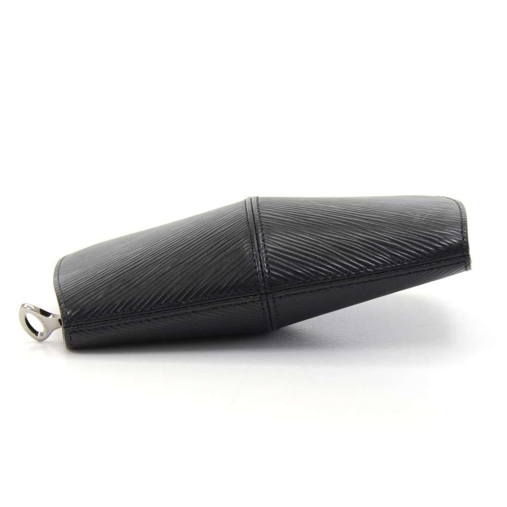 Louis Vuitton Black Epi Leather Demi lune Wallet w/ coin case 1