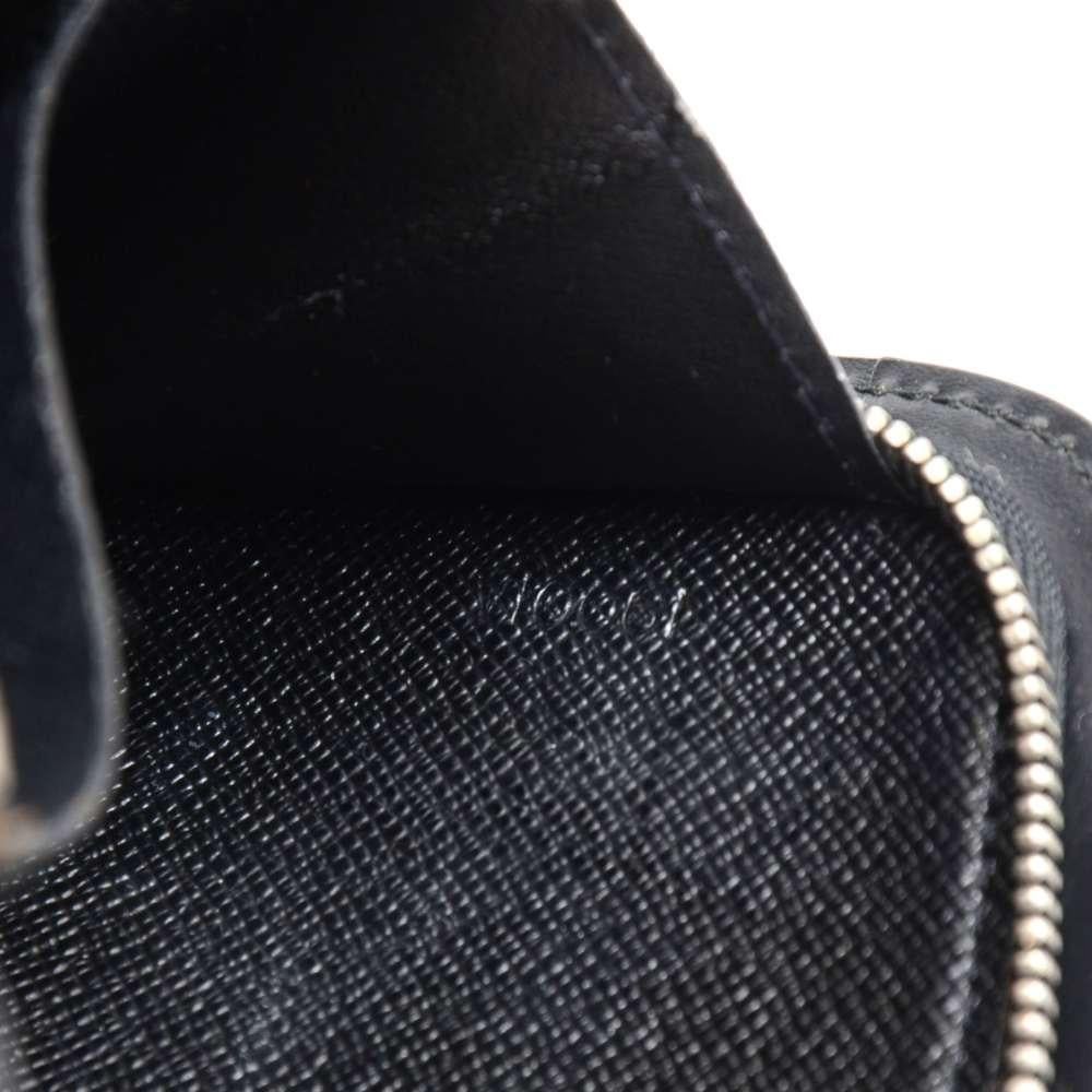 Louis Vuitton Black Epi Leather Demi lune Wallet w/ coin case 3