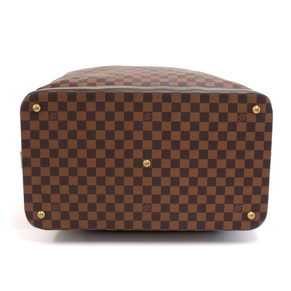 Women's or Men's Louis Vuitton Grimaud Damier Ebene Canvas Travel Handbag For Sale
