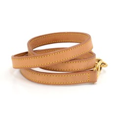 Louis Vuitton Brown Cowhide Leather Short Shoulder Strap For Small Bags