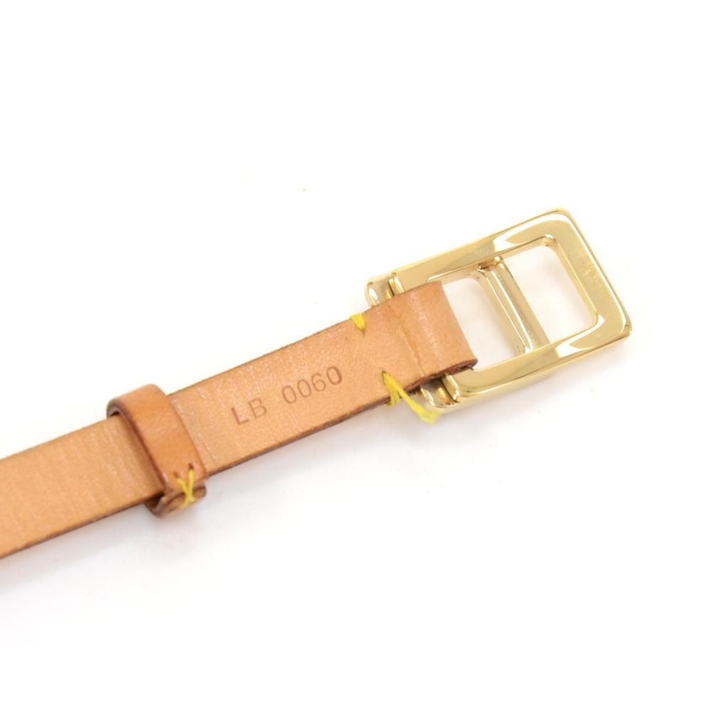 Louis Vuitton Cowhide Leather Thin Adjustable Waist Belt- Size S 1