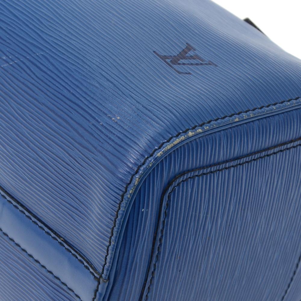Vintage Louis Vuitton Speedy 25 Blue Epi Leather City Hand Bag For Sale 3