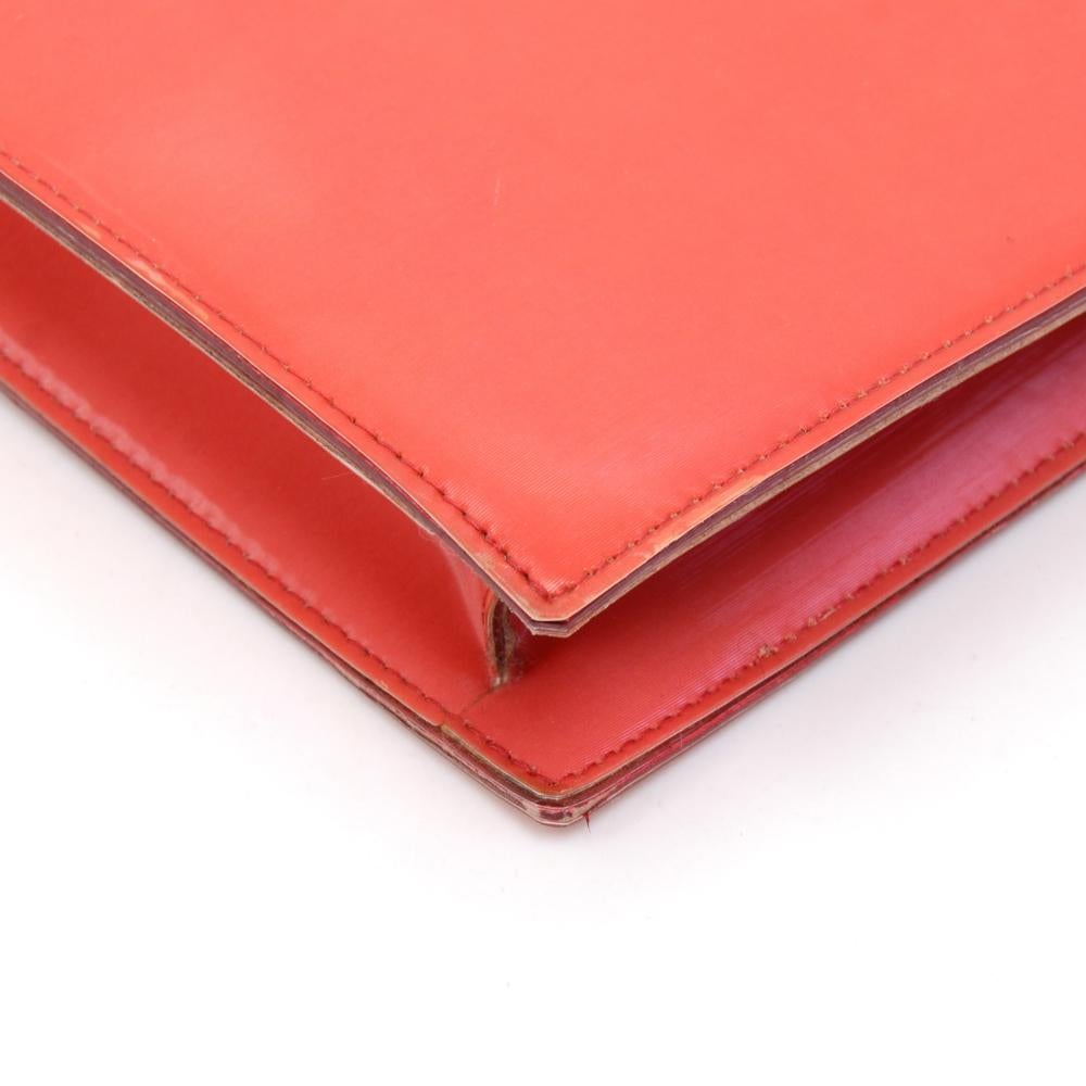 Chanel Holographic Red Vinyl Chain Shoulder Bag For Sale 2