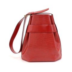 Vintage Louis Vuitton Sac D'epaule PM Red Epi Leather Shoulder Bag