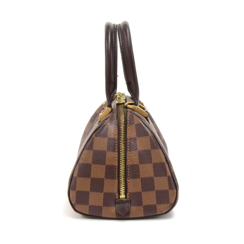 Brown Louis Vuitton Mini Ribera Enene Damier Canvas Hand Bag For Sale