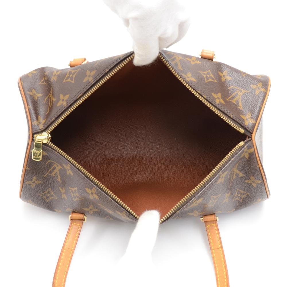 Louis Vuitton Papillon 30 Monogram Canvas Hand Bag + Pouch For Sale 5