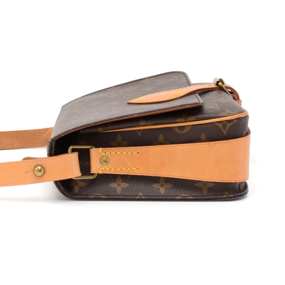 Women's Vintage Louis Vuitton Cartouchiere MM Monogram Canvas Shoulder Bag