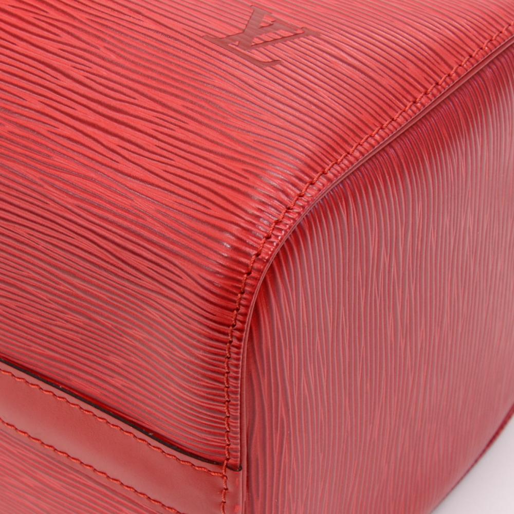 Vintage Louis Vuitton Speedy 25 Red Epi Leather City Hand Bag 3