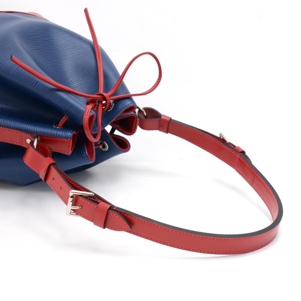 Purple Louis Vuitton Blue x Red Bicolor Epi Leather Petite Noe Shoulder Bag For Sale