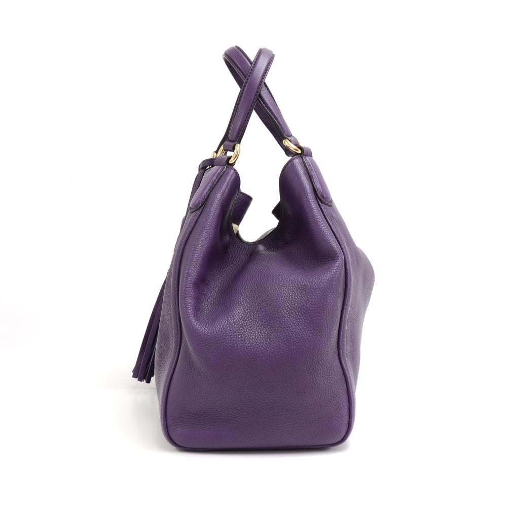 purple tassel handbag bag