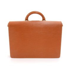 Vintage Louis Vuitton Serviette Fermoir Cipango Gold Epi Leather Briefcase