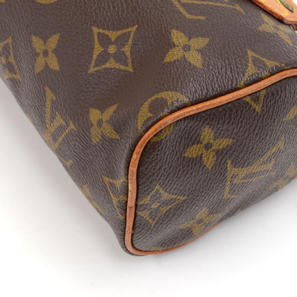Vintage Louis Vuitton Mini Speedy Sac HL Monogram Canvas Hand Bag + Strap 3
