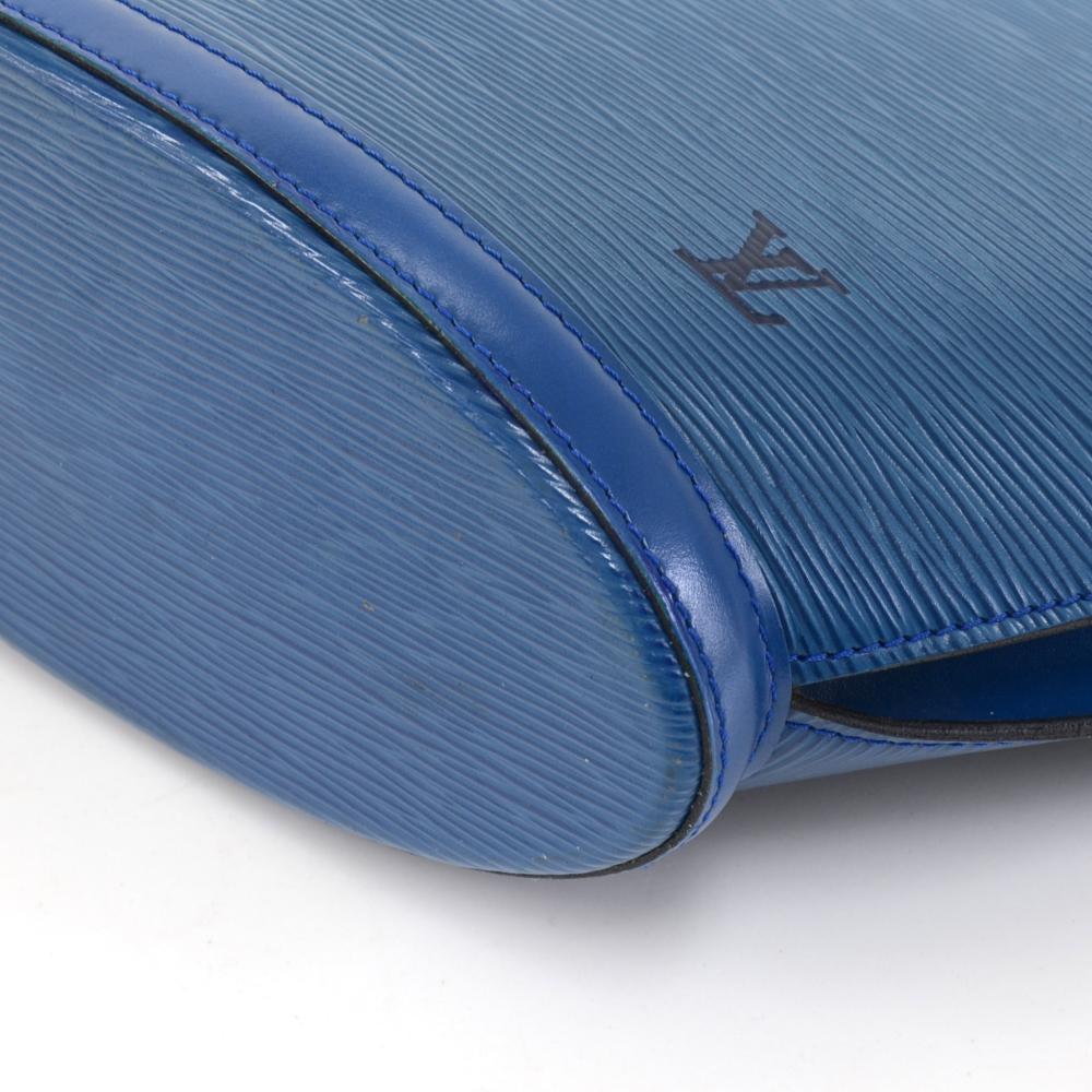 Vintage Louis Vuitton Blue Epi Leather Saint Jacques PM Shoulder Bag For Sale 3