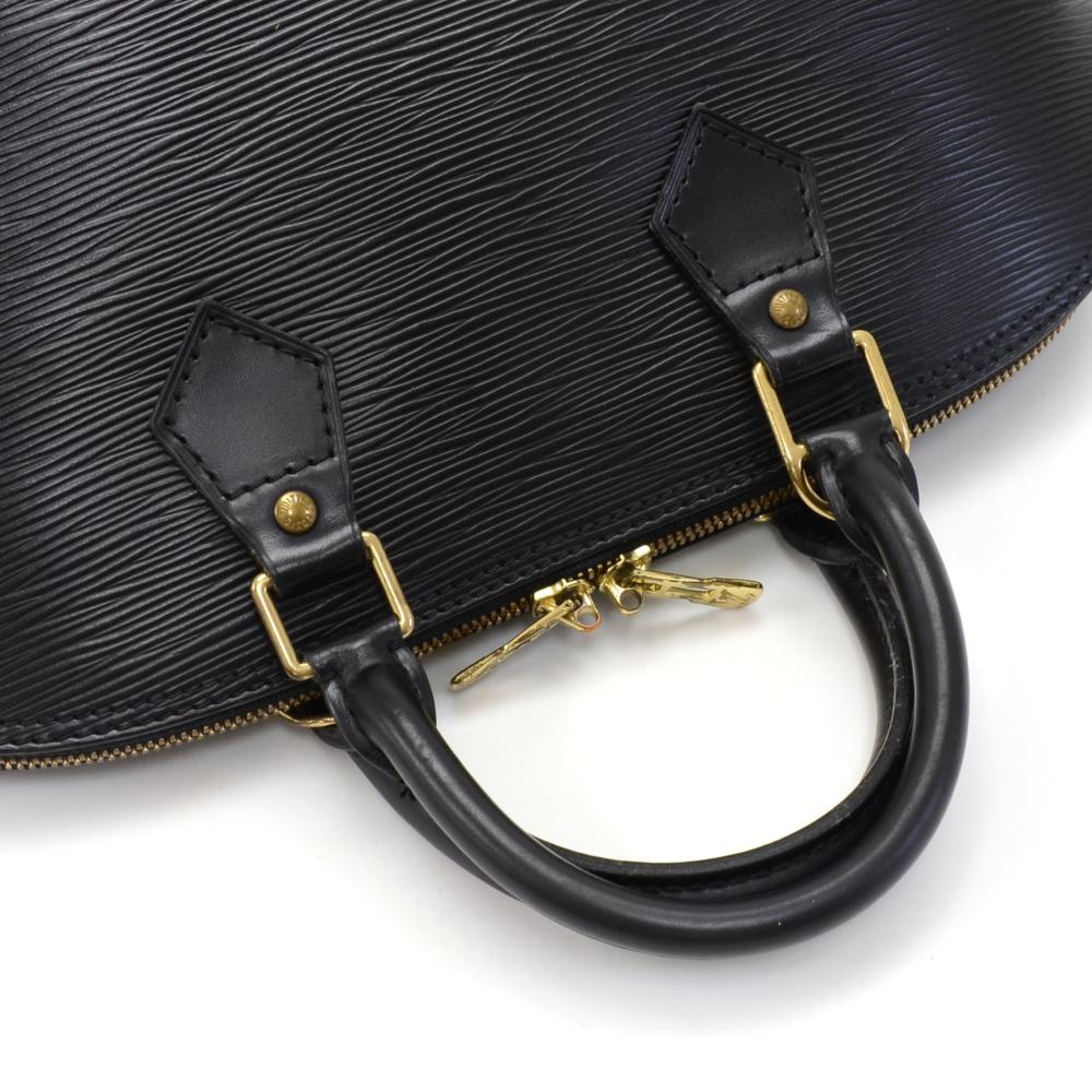 Vintage Louis Vuitton Alma Black Epi Leather Hand Bag 2