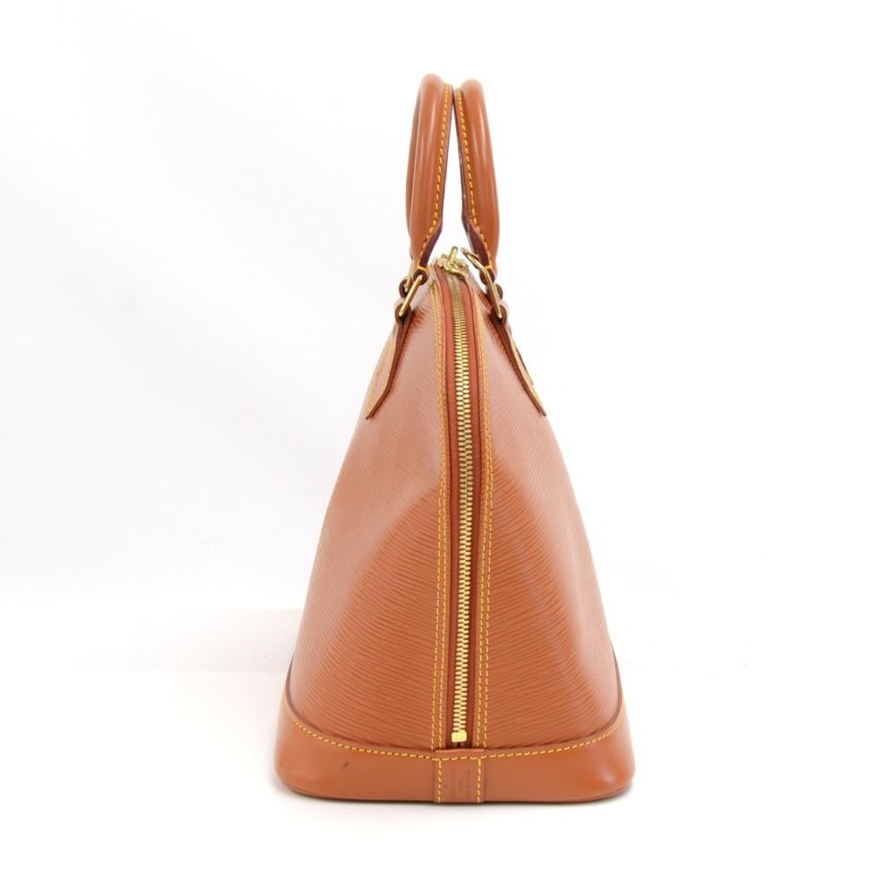Women's Vintage Louis Vuitton Alma Cipango Gold Epi Leather Hand Bag For Sale