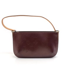 Louis Vuitton Fowler Purple Monogram Matt Leather Hand Bag