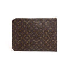 Vintage Louis Vuitton Poche Documents Monogram Canvas Clutch Bag