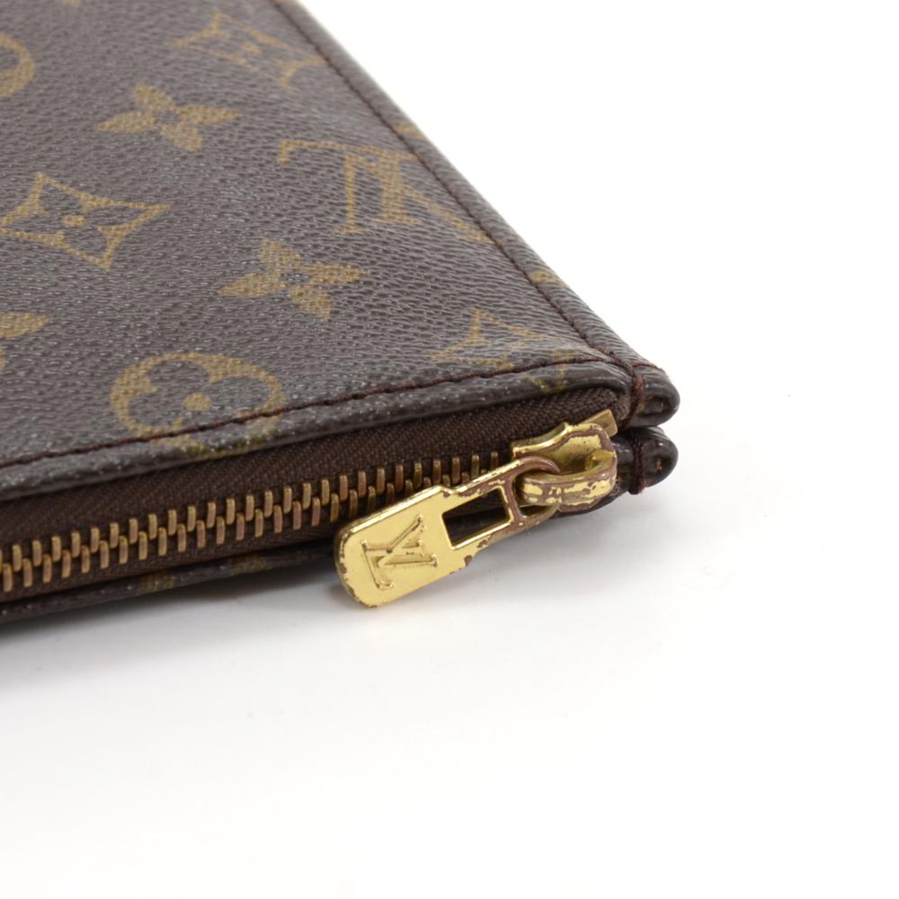 Vintage Louis Vuitton Poche Documents Monogram Canvas Clutch Bag For Sale 1