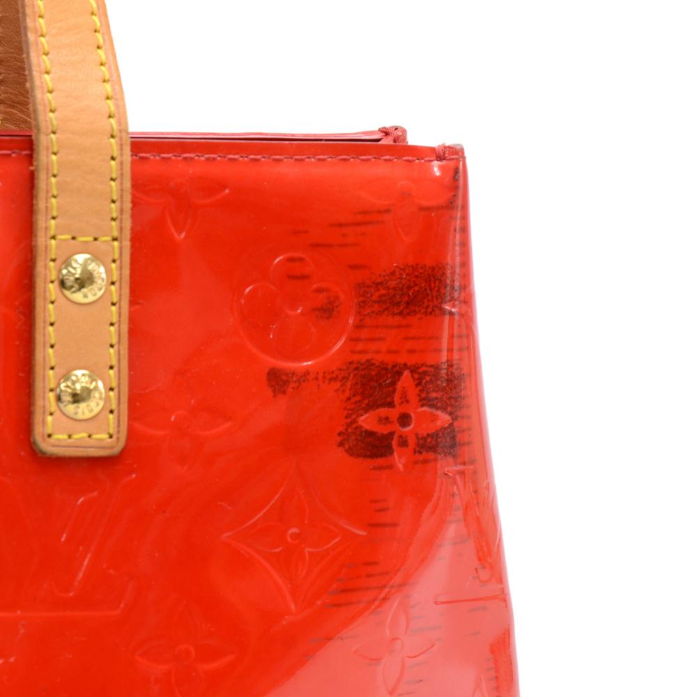 Louis Vuitton Reade PM Red Vernis Leather PM Hand Bag 4